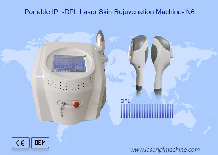 Cubierta blanca del semiconductor IPL de la belleza de la máquina del pelo del retiro del rejuvenecimiento portátil de la piel