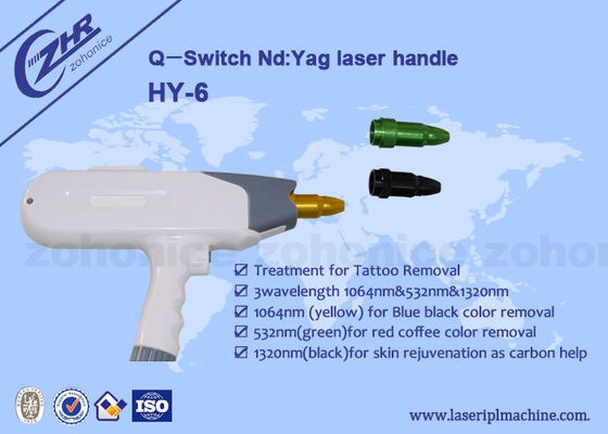 Buen precio 1064nm y 532nm Q - manija de la máquina del retiro del tatuaje del laser del ND YAG del interruptor en línea
