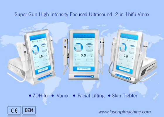 Elevación enfocada de intensidad alta de la piel del ultrasonido de la máquina estupenda del arma 7d Hifu