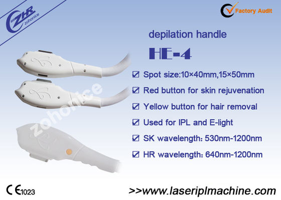 Buen precio manija de la E-Luz de 10×40m m para la manija del retiro del pelo/del rejuvenecimiento de la piel en línea
