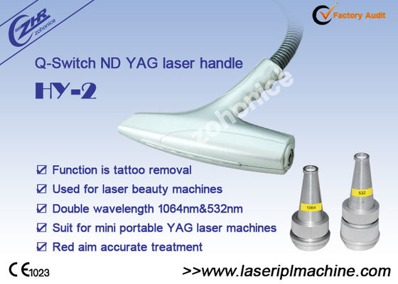 Buen precio Nd Yag Laser Handle Hy 2 para la eliminación de la tensión con doble longitud de onda en línea