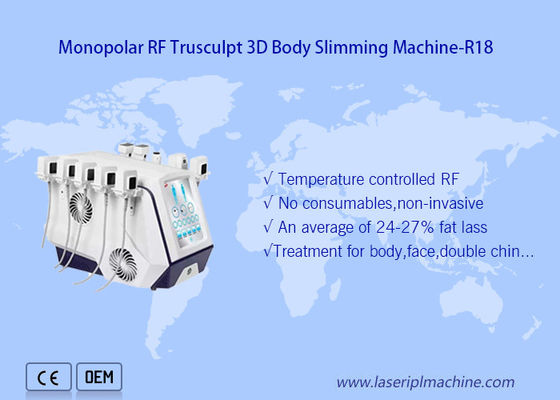 Buen precio El cuerpo monopolar de Trusculpt 3d del equipo de la belleza del Rf que adelgaza la grasa reduce 5MHz en línea