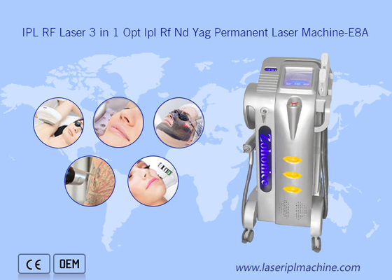 El ODM del laser del Nd Yag del Rf opta retiro sin dolor profesional del pelo de la máquina de Shr IPL