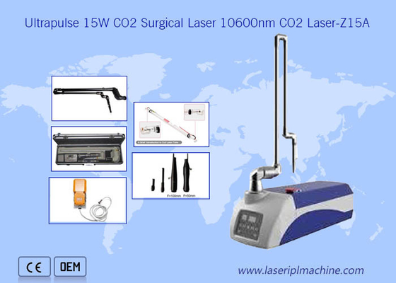 Marque con una cicatriz la máquina médica quirúrgica del laser del CO2 del retiro y del retiro 15W del pigmento