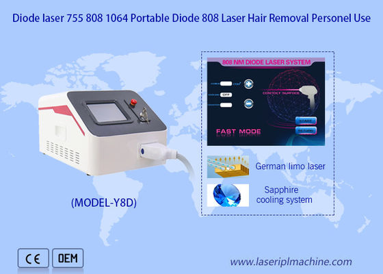 Buen precio Retiro sin dolor eficaz portátil del pelo del laser de 808 diodos para el salón de belleza en línea