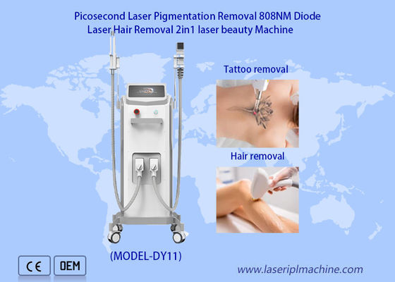 Buen precio Laser profesional 2 del diodo 808nm en 1 dispositivo del retiro del tatuaje del laser del picosegundo del retiro del pelo en línea