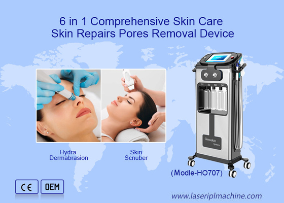 6 multifuncionales en 1 máquina de Hydrafacial que limpia el rejuvenecimiento facial de la piel del cuidado