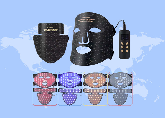 4Colors Silicio máscara para la eliminación de arrugas cuidado de la piel luz LED infrarroja