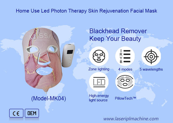 Buen precio Máscara de cara LED Silicio rojo infrarrojo para el rejuvenecimiento de la piel y el cuidado facial de la piel en línea