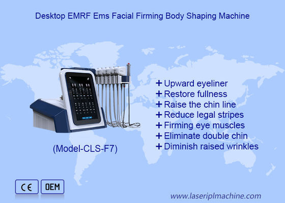Buen precio 6 en 1 EMS Escultura Facial Eliminación de arrugas EMRF Máquina de adelgazamiento facial y cuerpo en línea