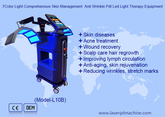 Buen precio 7Luz de color tratamiento integral de la piel antiarrugas Pdt Equipo de terapia con luz LED en línea