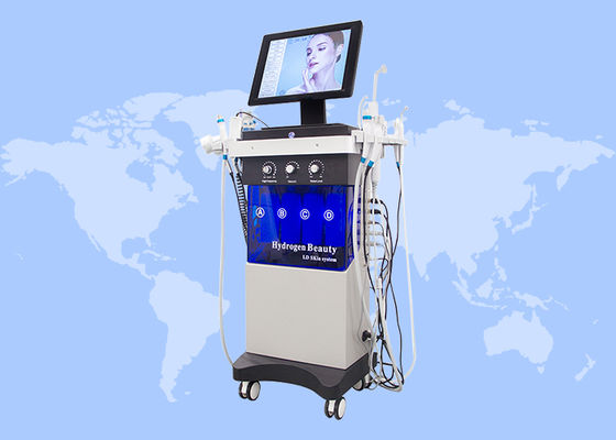 Máquina de limpieza facial por ultrasonido RF Bio 14 en 1 con hidrodermoabrasión