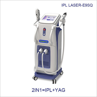 Buen precio 2 en 1 equipo vertical del laser del retiro del tatuaje de la máquina del retiro del pelo del laser del IPL en línea