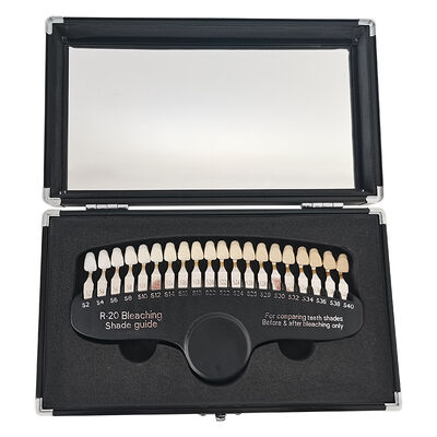 Buen precio Limpieza de dientes Blanqueamiento de dientes Guía de sombras de blanqueamiento 3D en línea