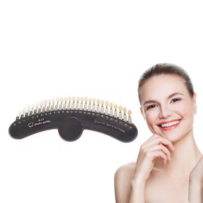 Buen precio Guía de sombras 3D 27 colores Dientes blanqueadores Dientes blanqueadores Guías de sombras gráfico en línea