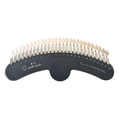 Buen precio Guía de sombras 3D 27 colores Comparador de sombras de blanqueamiento dental Tabla de gráficos en línea