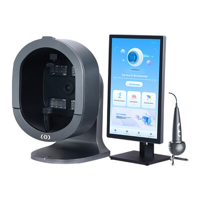 3D AI Inteligente 2 en 1 escáner de cuero cabelludo de un solo mango analizador de piel facial