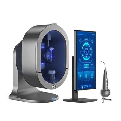 Buen precio Escáner de cuero cabelludo microscópico 3D AI con 3 cámaras y mango, analizador de piel facial en línea