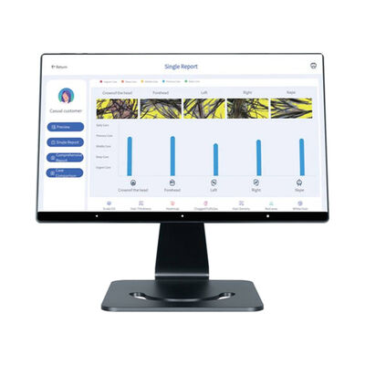 Buen precio Analizador de cuero cabelludo inteligente con IA para 4 idiomas, cuidado capilar, máquina para la cabeza en línea
