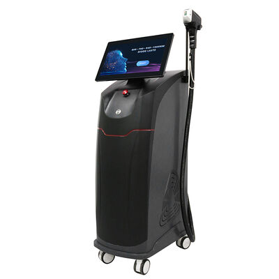 Buen precio 500W-1600W 4 longitudes de onda para todos los colores de la piel Máquina de depilación láser de diodo 808nm en línea