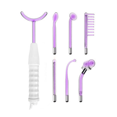 Buen precio A casa 7 en 1 máquina facial Violet Ray High Frequency Glass Tube de la belleza del ABS en línea