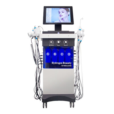 Máquina de limpieza facial por ultrasonido RF Bio 14 en 1 con hidrodermoabrasión