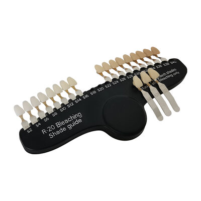 Buen precio Los dientes dentales de la porcelana 3d de la clínica sombrean la guía para los dientes amarillos genéticos en línea