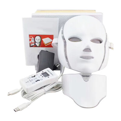 Buen precio 7 Color Led Pdt Eliminación de arrugas faciales Máscara de terapia de luz Uso en el hogar en línea