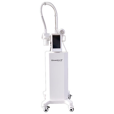 Máquina para esculpir el cuerpo con dedos dorados RF con vacío EMS y rodillo 360 para lifting facial 4 en 1