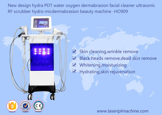 Buen precio Limpiador facial del depurador de Pdt del Hydra del agua del oxígeno de Dermabrasion de la máquina de la belleza ultrasónica del Rf en línea