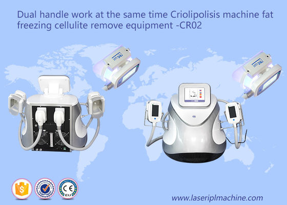 Buen precio Se doblan las máquinas de congelación gordas CR02 110v/220v de la pérdida de peso de las celulitis de la manija en línea