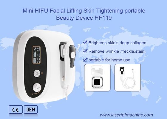 Buen precio Mini piel de elevación facial de Hifu que aprieta el dispositivo portátil HF119 de la belleza en línea