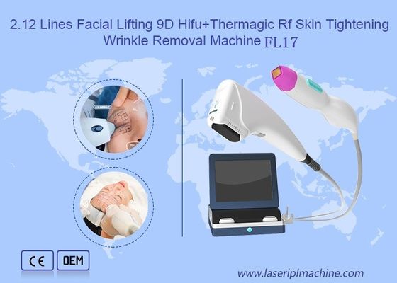 Buen precio 12 líneas máquina portátil de elevación facial de 9D Hifu en línea