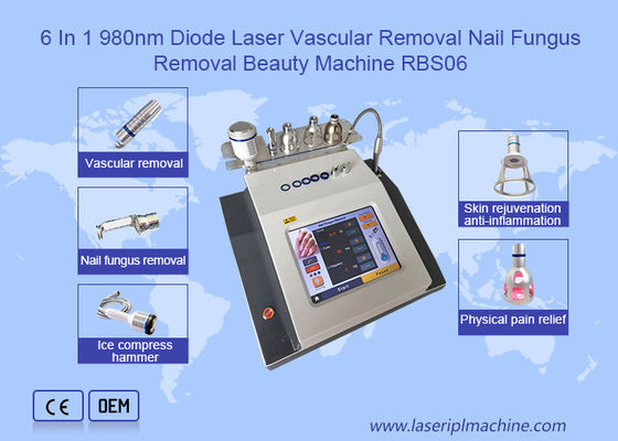 Buen precio 6 en 1 máquina vascular del retiro del laser del diodo 980nm en línea
