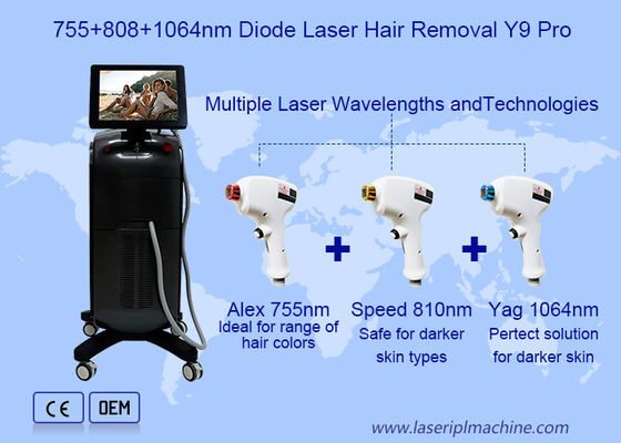 Máquina del retiro del pelo del laser del diodo del canal 4d 808nm del Mic