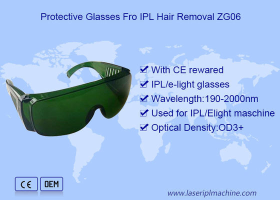 Buen precio Gafas de seguridad del retiro del pelo del laser del retiro OD3 del pelo del interruptor IPL de Q en línea