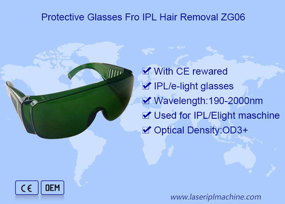 Gafas de seguridad del retiro del pelo del laser del retiro OD3 del pelo del interruptor IPL de Q