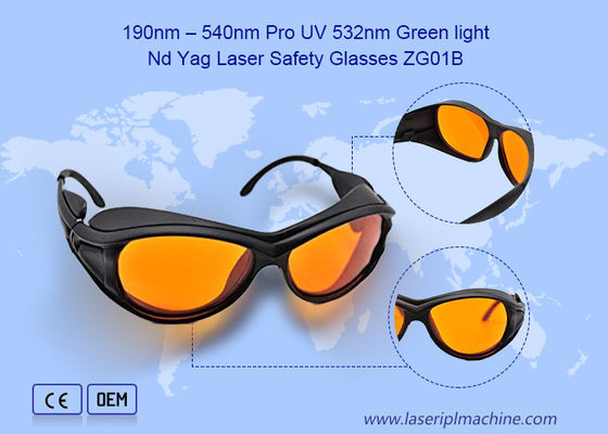 Buen precio 190nm 540nm CE OD4 Nd YAG Pro UV 532nm 1064nm Ipl Gafas láser en línea