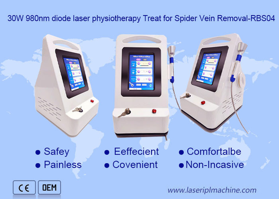 máquina del retiro de la vena de la araña del laser 980nm multifuncional para vascular