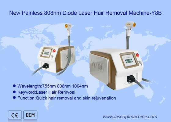 Uso sin dolor de la clínica de la máquina del retiro del pelo del laser del diodo 808nm